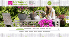 Desktop Screenshot of gaertnerei-fortmann.de